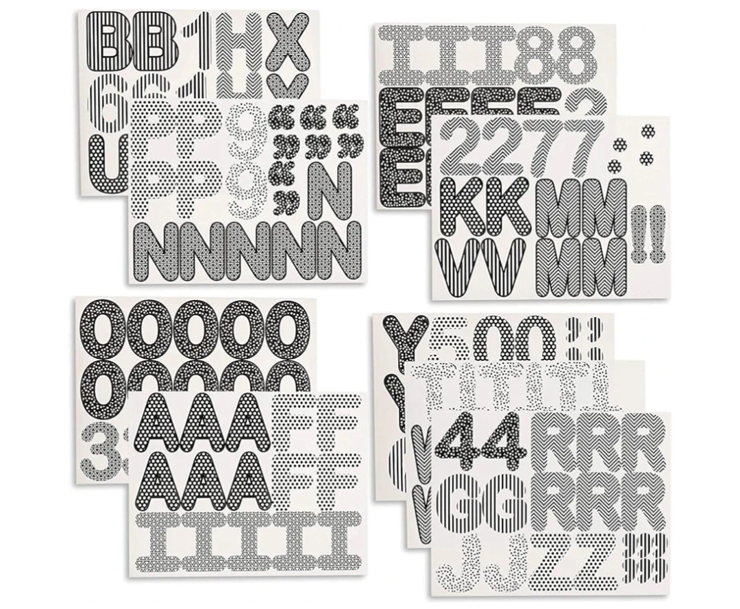 Juvale Bulletin Board Alphabet Letters and Numbers (144 Count)