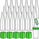 Tioncy Ring Toss Outdoor Carnival Backyard Adults Fun Target Glass Bottles with Mixed Color Rings Hoops for Family Outside Sport Party Accessories (72pcs)