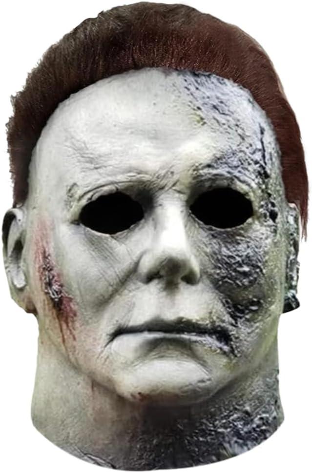 Michael Myers Mask,Halloween Horror Masquerade Cosplay Party Mask,MyersCostume Accessory for Cosplay (Green)
