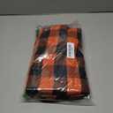 Joyfol Day Halloween Orange Buffalo Plaid Tablecloth - 55x86 Inch Rectangle Washable Checkered Table Cover, Fall & Thanksgiving Decor for Holiday Parties