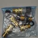 Tool Daily Pressure Washer Adapter Set, M22 to 3/8 Inch Quick Connect, 3/4 Inch to Quick Disconnect, Male M22 Hose Adapter, 9 Pack (Brass)