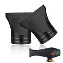2PCS Hair Dryer Attachment Black Plastic Blower Nozzle Replacement Styling Tool for Home Use or Professional Salon Hairdressing Blow Outer Diameter 4.2cm to 4.6cm