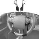 RT-TCZ for 4Runner Steering Wheel Panel Trim for Toyota 4Runner TRD Pro 2010-2023 for Tundra 2014-Present Black Carbon Fiber Interior Accessories 2pcs