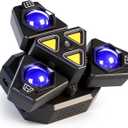 Dynamic 3-Arm Moving Head DJ Lights with RGBW 4-in-1 Stage Lighting Effect, Remote DMX Control for Stage Shows, Parties, Clubs, and Events