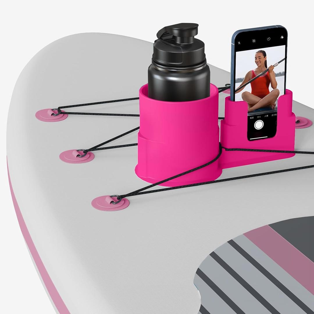 iKristin Cup Paddle Board,Stand Up Paddle Board Accessories SUP Kayak Holder for Drink (Pink)