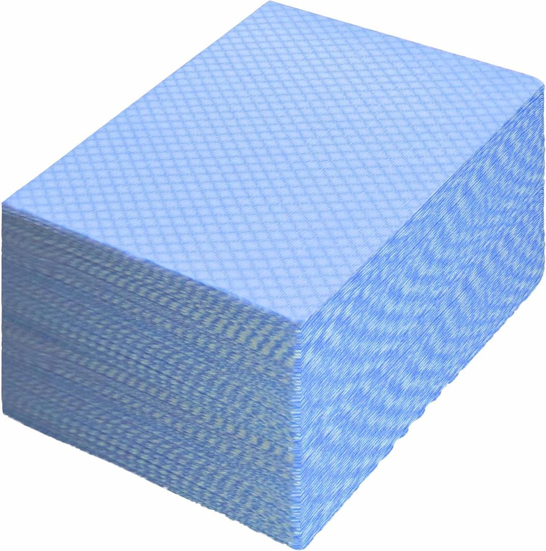 Disposable Kitchen Cleaning Cloths Dish Towels Dish Cloth Reusable Cloths for Kitchen, Bathroom, Household Cleaning (Blue