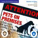 Keep Gate Closed Sign, Pets On Premises, 10x7 Inches, Rust Free .040 Aluminum, Fade Resistant, Made in USA