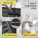Play Rug 5'x 6'6", Parking Lot Rug for Toy Cars, City Traffic Pretend Playmat Home Decor Carpet, Non-Slip Washable Educational Road Map Area Rugs for Boys Bedroom Playroom