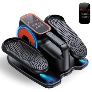 DUREXO Under Desk Elliptical, Leg Exerciser While Sitting for Seniors, Quiet Portable Electric Seated Pedal Exerciser with Remote Control and 12 Adjustable Speeds for Home Office
