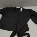 Daydance Girl's Women's Dance Top Wrap Cotton Cardigan Shrug Sweater for Ballet L