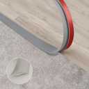 Trimold Carpet to Tile Floor Transition Strip, Grey Self-Adhesive Threshold Edging Trim (Length 5m, Cover Thickness Within 5mm)
