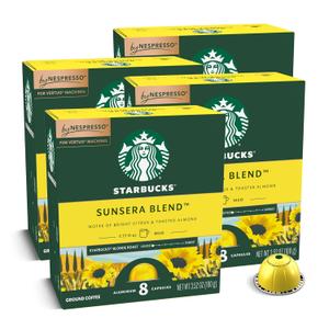 Starbucks by Nespresso Vertuo, Sunsera Blend, 32-count Coffee Pods, Brews 7.8 oz.