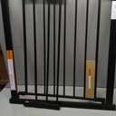 29.5-40.5" Baby Gate for Stairs, Dog Gate for Doorways, Walk Thru Auto Close Metal Baby Safety Gate for The House, Stairs and Doorways, Child Gate Pressure Mounted, Pet Gate for Dog Indoor - Black