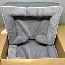 Made4Pets Orthopedic Dog Bed for Small Dogs, Supportive Foam Small Pet Bed Sofa with Washable Removable Cover, Waterproof Dog Couch Bed, Non-Slip Bottom and Egg-Crate Foam, Grey (24.0"L x 18.0"W x 6.0"Th)