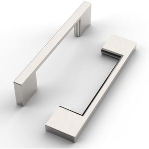 FILTA 10 Pack 3.75 Inch(96mm) Hole Centers Brushed Nickel Cabinet Pulls,Stylish Satin Nickel Cabinet Pulls Zinc Alloy Cabinet Hardware for Cabinets Cupboard Handles Drawer Pulls