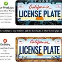 HCSS Map License Plate Frames - 2 Pack Funny Earth Map License Plate Holder, Aluminum Metal Rust-Proof Waterproof Car Decorative Tag Frame for Standard US 12x6 Inch