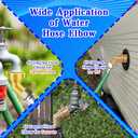 45 Degree Hose Elbow, 3/4'' GHT Garden Hose Elbow, Brass Water Hose Elbow for RV, Water Hose Connectors with Male to Female Port, 45 Degree Hose Elbow, for Garden Hoses,RV,Camper,Water Nozzles, etc