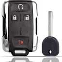 Key Fob Remote Replacement Fits for Chevy Silverado 1500 2500 3500 Colorado GMC Sierra Canyon 2014-2022 FCC ID: M3N-32337100 with Uncut Chevrolet GMC Transponder Ignition Key 46 Chip 315MHz