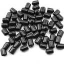 Screw Thread Protectors 60PCS 3/8" Black Rubber Thread Protection Cap Round Dust Protective Cover for 3/8 Inch Screws and Bolts Rubber End Cap