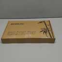 Bamboo Cutting Board for Kitchen Meal Prep & Serving, 3-Piece Wooden Set with Juice Grooves, Side Handles, Non-Slip Mats  Ideal for Meat, Veggies, Fruit  Ideal Gift for the Home (Carbonized brown)