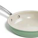 Redchef Ceramic Non Stick Egg Pans, Nonstick Frying Pan Skillet, 8 inch Cooking Pan Non Toxic with Stay Cool Handle for Induction, PTFE & PFAS & PFOA Free, Dishwasher/Oven Safe (Green)