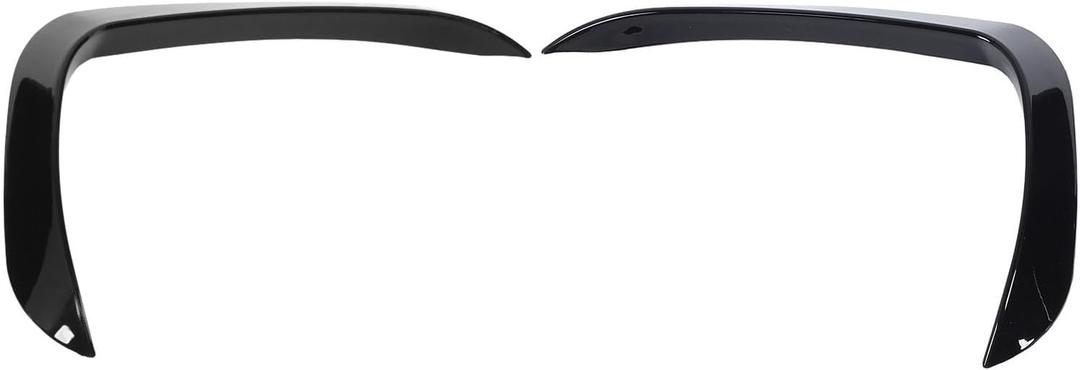 Front Bumper Side Spoiler Lip for X5 F15 2014-2018, 1 Pair Splitter Side Body Trim Kit Replacement, Lamp Splitter Air Vent Trim, Front Bumper Cover