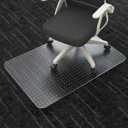 Office Chair Mat for Carpet Floors, 48" x 30" Clear Desk Chair Mats for Low Pile Carpeted Protector, Sturdy PVC Computer Chair Mats Anti-Slip and Easy to Clean for Home & Office