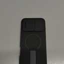 SURITCH for iPhone 16 Pro Max Case with Magnetic Camera Slide Cover and Adjustable Kickstand, Compatible with MagSafe, Shockproof Bumper Case Slim Protective Cover 6.9 Inch, Black