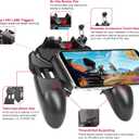 DELAM Mobile Game Controller for iPhone & Android, Pubg Mobile Controller Phone Triggers for Gaming, Gaming Grip Joystick Gamepad Shoot Aim Keys for 4.7-6.5" Phone
