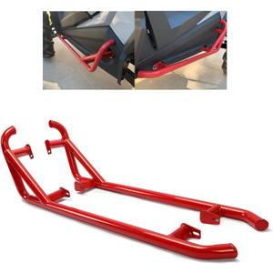 KUAFU Nerf Bars Rock Sliders Compatible with 2014-2023 Polaris RZR XP 1000 XP Turbo S RZR 900 50" Trail (2-Door) Side Steps 1 Pair Left & Right - Red