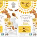 Simple Mills Snack Packs Honey Cinnamon Seed & Nut Flour Sweet Thins, Paleo Friendly & Delicious Sweet Thin Cookies, Good for Snacks, Nutrient Dense, 16 Pack (6.5 oz Pack of 1), Best Before: 11/09/2025