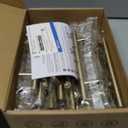 Ravinte 20 Pack Kitchen Cabinet Handles Champagne Bronze 4 Inch Hole Center Stainless Steel Pulls for Dresser Drawer Cupboard Handles with Screwdriver, 6-3/8 Inch Length