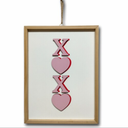 Holiday Home 8-inch Block Sign Picture Valentines Day - XOXO, Pack of 2