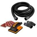 POWERTEC 71743 Dust Collection Hose Attachment and Hand Sander Block Kit w/Ultra Flex Vacuum Adapters, Assorted Grit Oxide Sander Pads