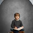 Kate Collapsible Backdrop Pop Up Photo Backdrops Grey Blue Foldable Background for Headshot, for Portrait Photography, for Video, 5x6.5ft