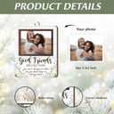 2 x Friendship Ornament 2025  Best Friend Ornament, Rustic Farmhouse Picture Frame with Friendship Quote, Friends Are Like Stars Sentimental Gift for Best Friend, Christmas Tree Keepsake