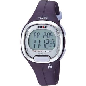 Timex Women's Ironman Triathlon Transit 33mm Resin Strap Watch (Purple/Silver-Tone)