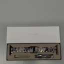 V.R.HOPE Resin Watch Band Compatible with Apple Watch Band for Women 38mm 40mm 41mm 42mm Starlight Fashion Lightweight Bracelet Strap for iWatch Series 11/10/9/8/7/6/5/4/3/2/1/SE3 (Black Floral-Starlight)