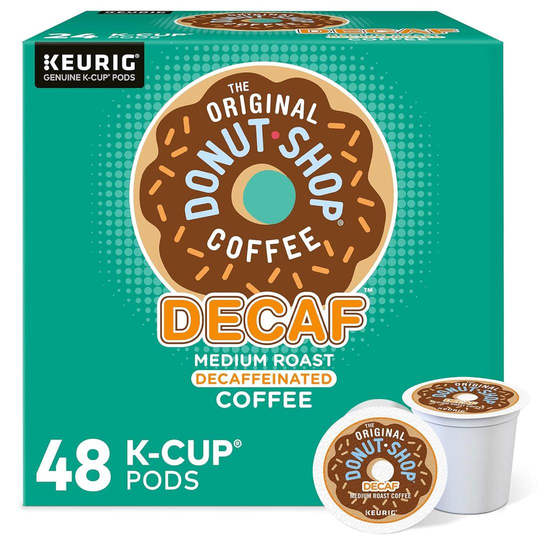The Original Donut Shop Decaf Keurig Single-Serve K-Cup Pods, Medium Roast Coffee, 48 Count (EXP 11/25/26)