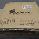 Furinno TIDUR Night Stand Set of 2, Nightstand with Storage, Dark Brown, 2-Pack, with Bin