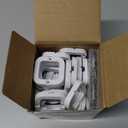 40 Pcs String Light Clips Mounting Brackets Compatible with 50 ft Govee H705 H805 (Non-Pro Version) Permanent Outdoor Light Brackets with Screws Replacement Part for Soffit Fascia Clip(White)