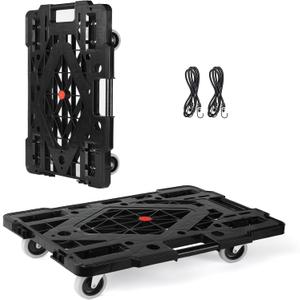 2 Pcs Large Flat Dolly, 1760 Lbs Capacity Moving Dolly Heavy Duty Furniture Dolly 4 Wheels Rectangle Multifunctional Mover Carrier for Piano Furniture Couch Washing Machine Fridge Heavy Items