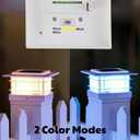 Dynaming 4x4 Solar Post Cap Lights Outdoor with 2 Color Modes, Fence Post Solar Lights White Shell Fit for Vinyl/Wooden Posts, High Brightness SMD LED Lighting Decor for Garden Deck Patio, 12 Pack