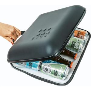 StowCo Small Portable Travel Cooler Bag. Beach Supplies. Bottle Holder. Insulated Golf Beer Cooler. Slim Iceless Cooler.
