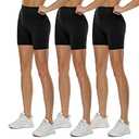 QGGQDD 3 Pack High Waisted Biker Shorts for Women – 3"/ 5"/ 8" Black Workout Yoga Compression Tummy Control Shorts for Running Clothing 3XL