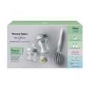 Tommee Tippee Natural Start Glass Newborn Starter Set, 150ml and 250ml Anti-Colic Baby Bottles, Slow and Medium Flow Breast-Like Teats for a Natural Latch, Self-Sterilising