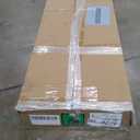 TIQLAB Standing Desk 47 x 24 inch, Electric Height Adjustable with Splice Board, Stand Up Desk, for Home Office, Black Frame/Rustic Brown Top