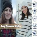 ZOORON Beanie for Women Men Ski Watch Cap Cuffed Plain Skull Knit Hat Soft Fisherman Winter Hat (Yellow)