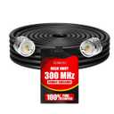 RG58 Coaxial Cable 100ft,CB Antenna Cable,PL259 UHF Male-to-Male CB Coax Cable,50 Ohm Coaxial Cable Extender for Antenna Analyzers,Antenna Tuners,SWR Meters