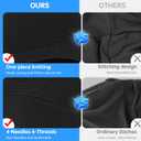 MCTi Mens Beanie Skull Caps for Men Women Thermal Helmet Liner Winter Running Hat for Skiing Hiking Outdoor Sports (Black+black)